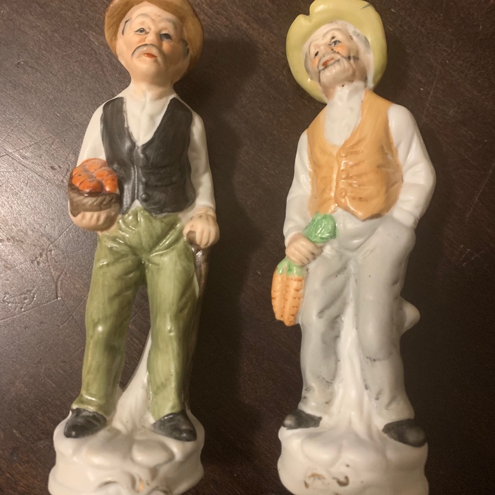 Vintage Old Men Ceramic Figurines - Picture 2 of 7